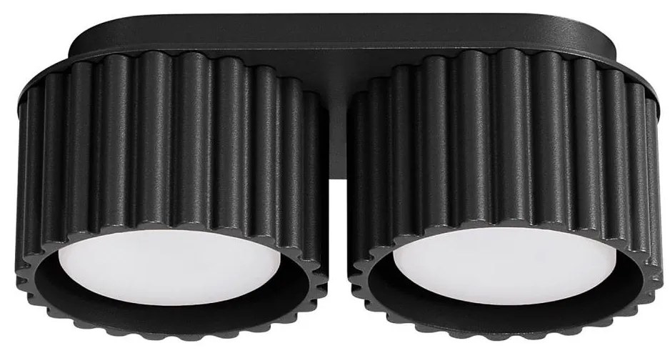 Sollux  SL.1788 - Oprawa punktowa AURA 2xGX53/10W/230V czarna