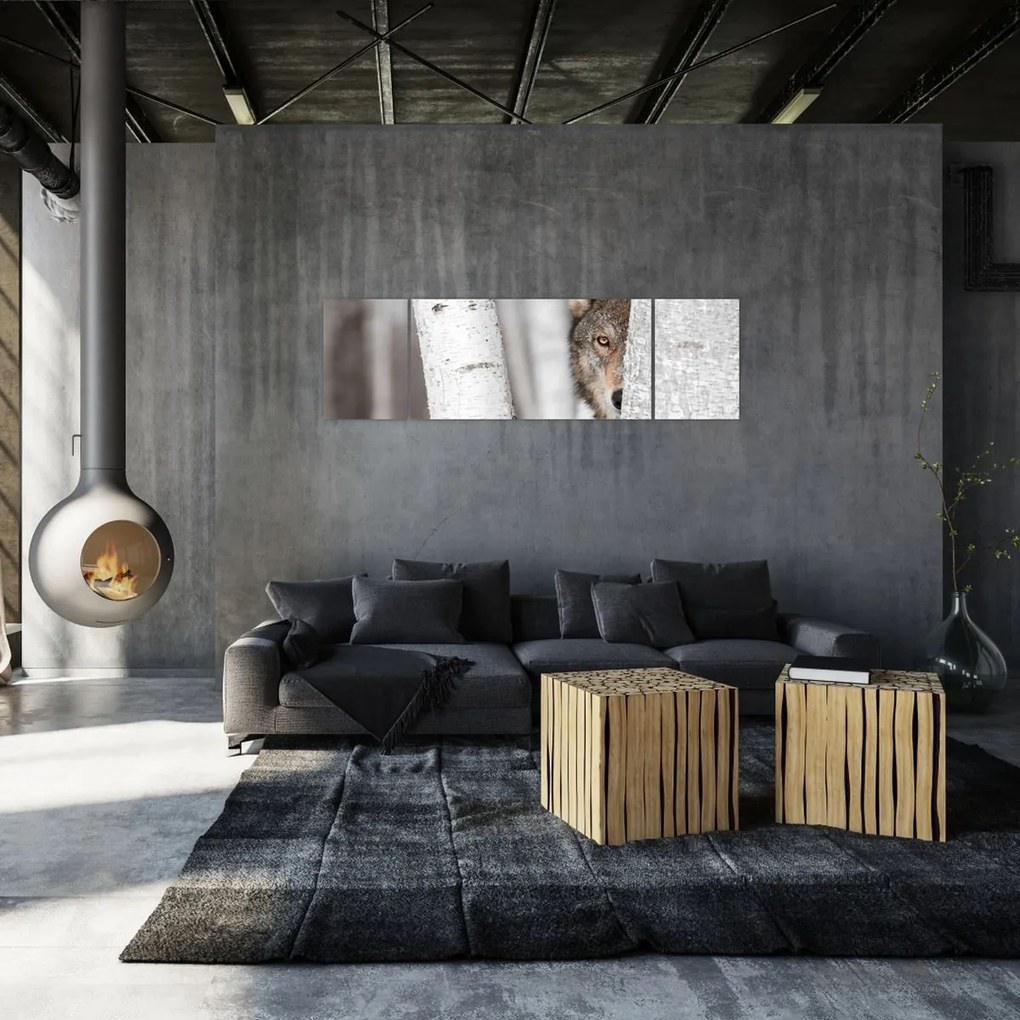 Obraz - Wilk (170x50 cm)