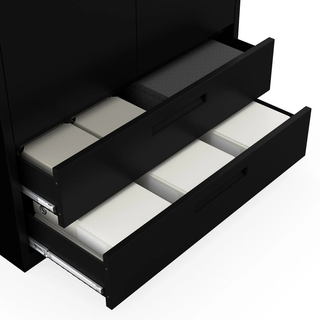 Megan Czarny - szuflada podwójna 195 cm