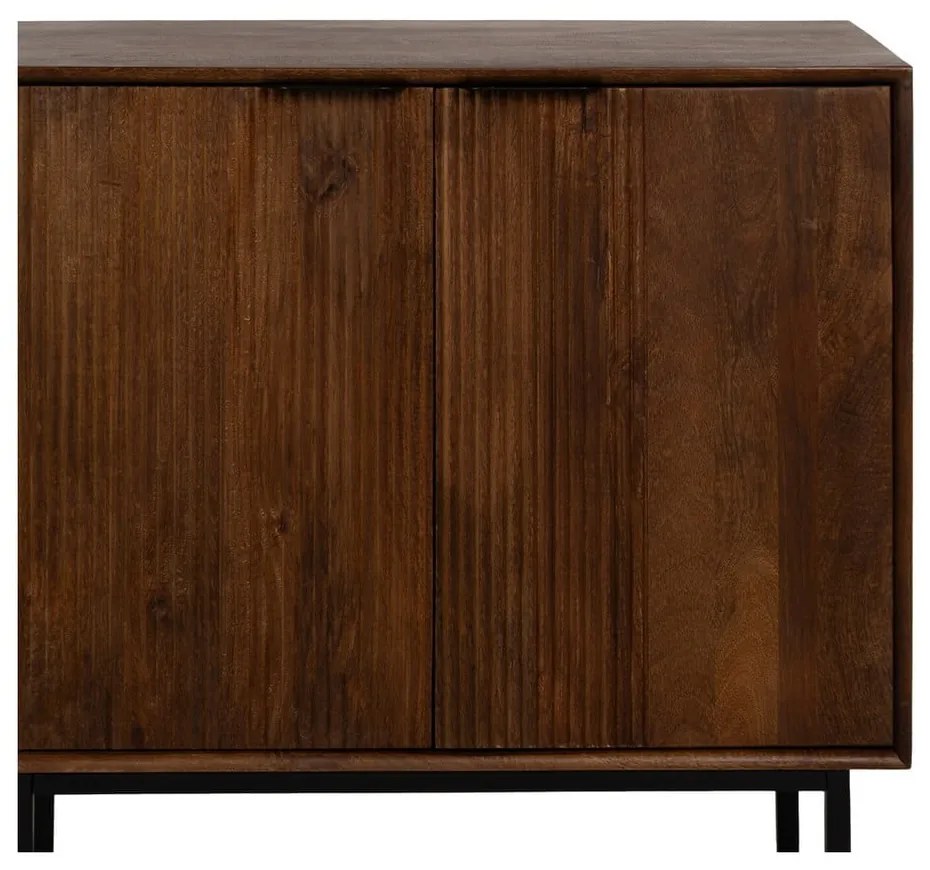 Brązowa szafka z litego drewna mango 80x80x40 cm Sagara – Ixia