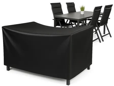 Czasza parasola ochronny na stół 150x90 cm + 4 krzesła Miami