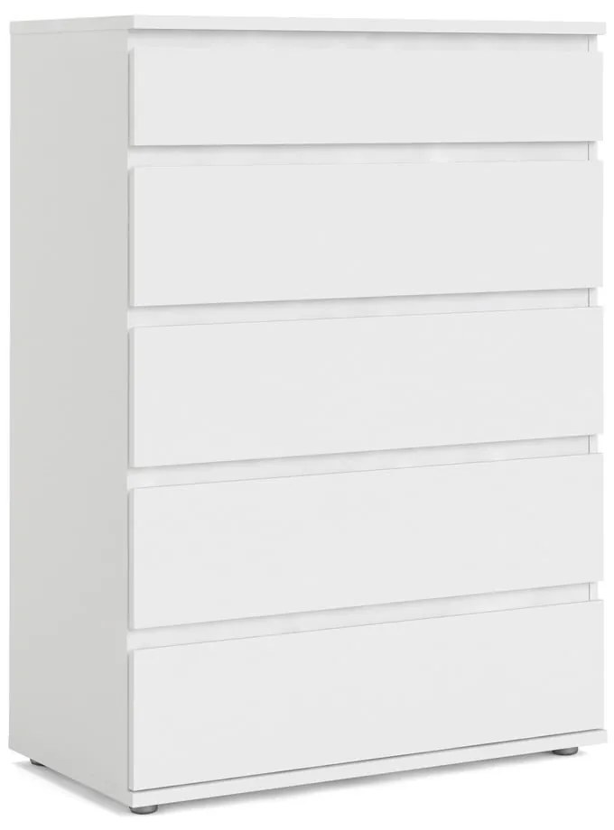 Biała wysoka komoda 77x107 cm Nova – Tvilum