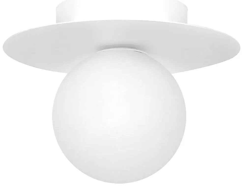 Lampa biała sufitowa plafon kapelusz T9-E61