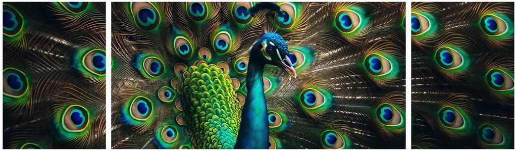 Obraz – Paw (170x50 cm)