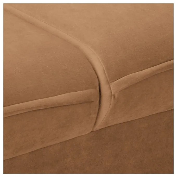 Brązowa aksamitna sofa 138 cm Juli – Ropez