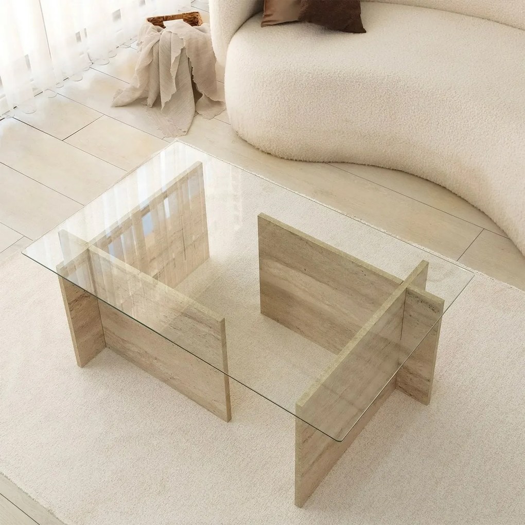 Stolik konferencyjny New Escape Travertine