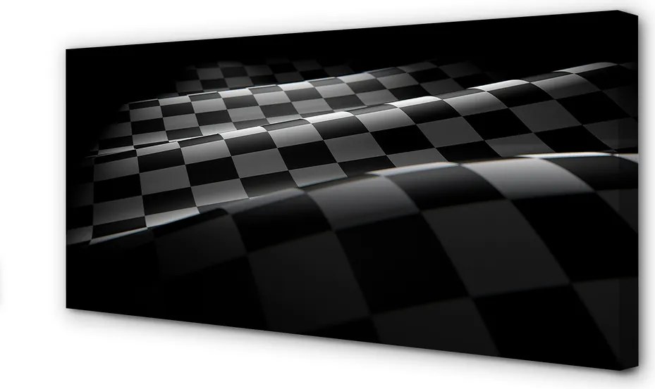 Obraz canvas na ścianę Flaga w Szachownicę