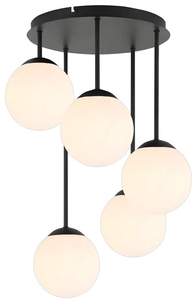 LAMPA SUFITOWA WISZĄCA APP1816-5CPR BLACK