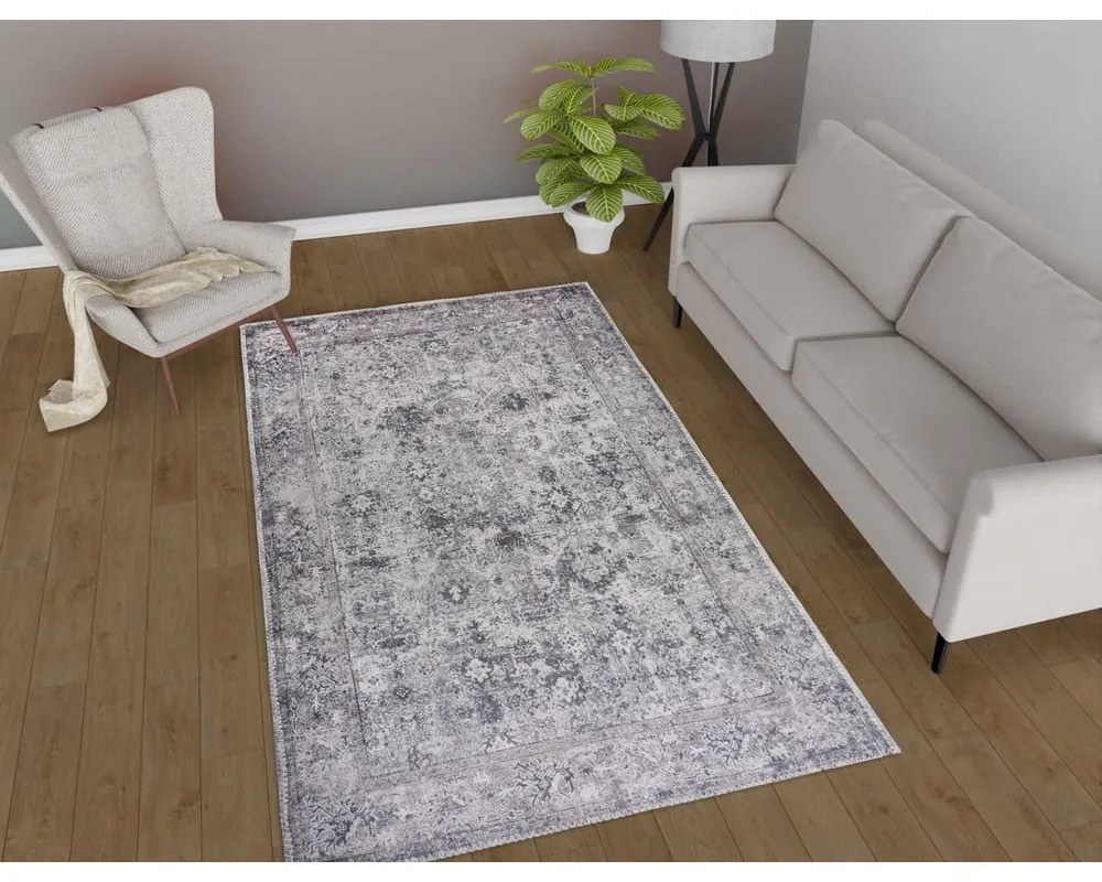 Szary dywan odpowiedni do prania 80x150 cm Vintage Orient – Vitaus