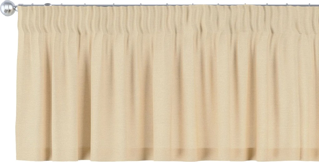 Lambrekin na taśmie marszczącej kolor beżowy