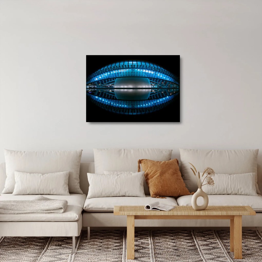Obraz na szkle - stadion piłkarski (70x50 cm)