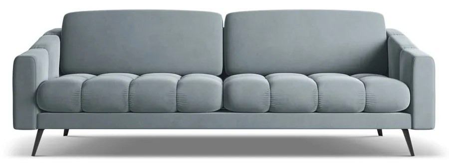 Jasnoniebieska aksamitna sofa 238 cm Nalu – Makamii