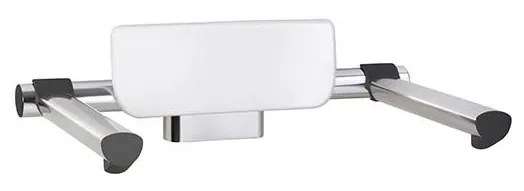 Oparcie 60x18,5 cm srebrny/biały