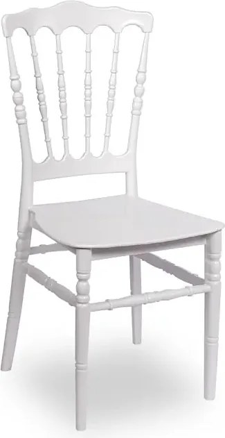 Białe krzesło sztaplowane chiavari C7-B63