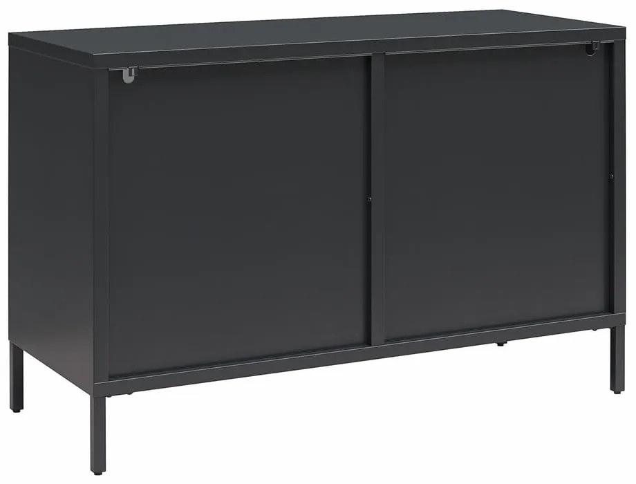 Czarna metalowa witryna 100x64x40 cm Luna – Støraa