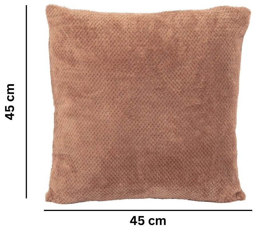 Poduszka dekoracyjna z mikropluszu 45x45 cm Pippa – Tiseco Home Studio