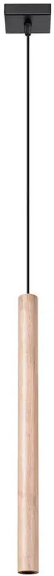 Drewniana lampa wisząca pojedyncza tuba T9-P94