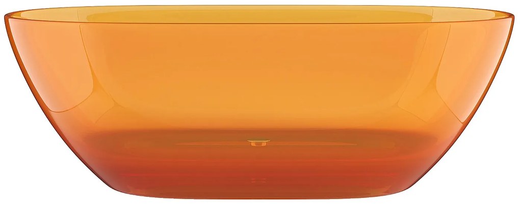 Wanna wolnostojąca przezroczysta - 292 l - 160 x 72 x 56 cm - Pomarańczowy - Żywica - SPAVO