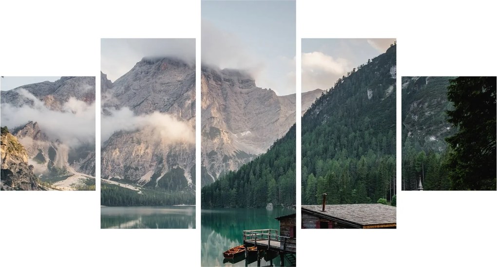 Obraz - Lake Prags (125x70 cm)