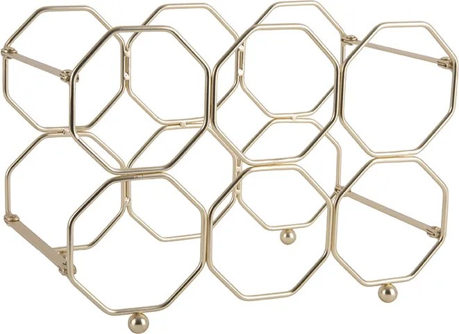 Stojak na wino HONEYCOMB, na 6 butelek, 31 x 22 x 16,5 cm