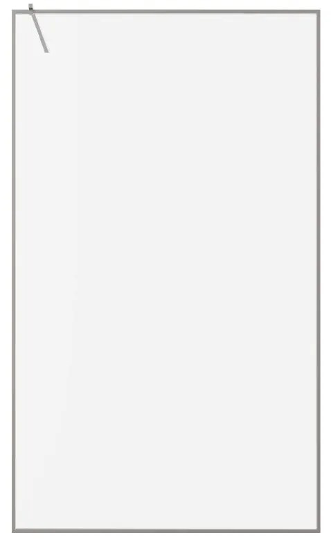 Ścianka prysznicowa - 120 x 200 cm - Czarny mat - Szkło hartowane - AMBERI
