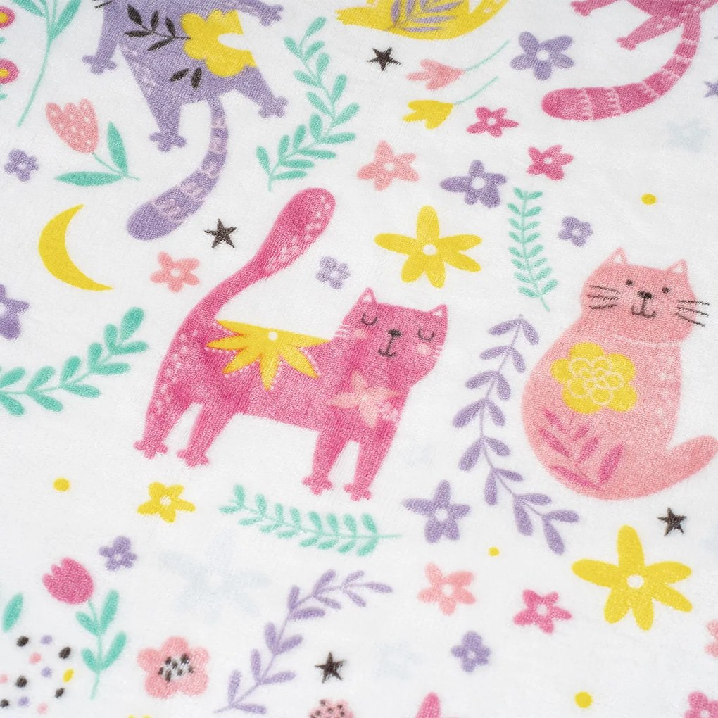 4Home Pościel mikroflanela Playful Paws, 140 x 220 cm, 70 x 90 cm