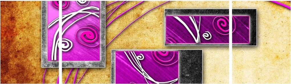 Obraz abstrakcji (170x50 cm)