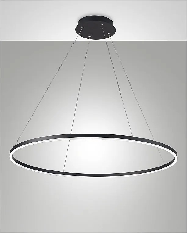 Lampa wisząca LED GIOTTO 60W czarna 3508-46-101 Fabas Luce