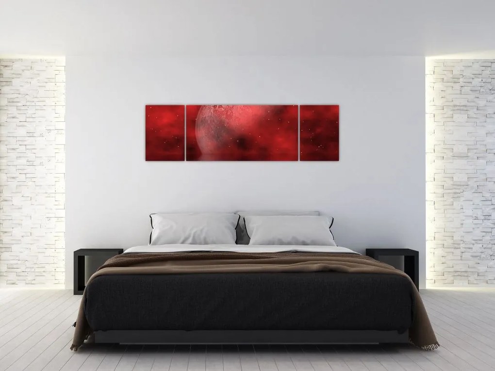 Obraz - Księżyc na powierzchni (170x50 cm)