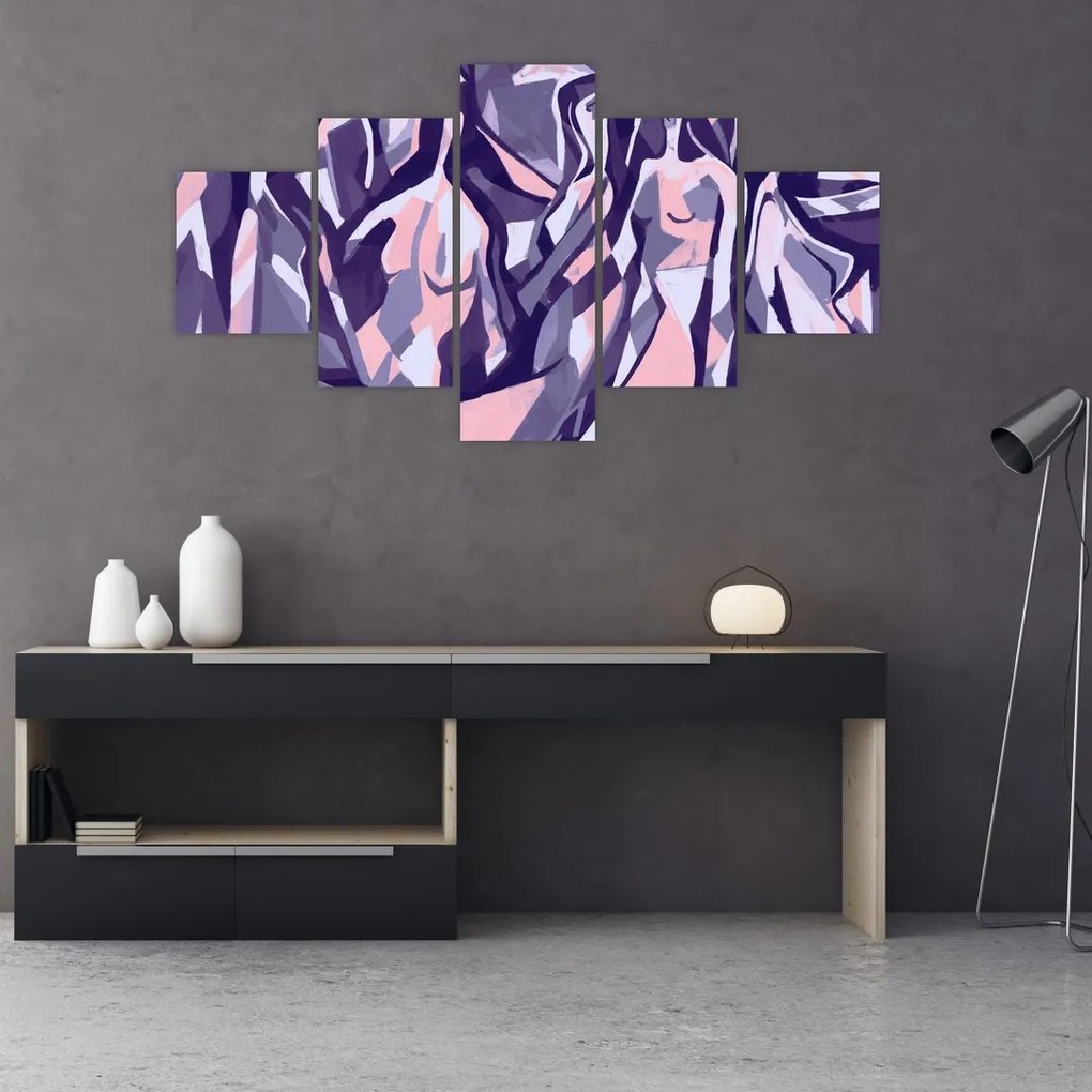 Obraz - Abstrakcyjne kobiety (125x70 cm)