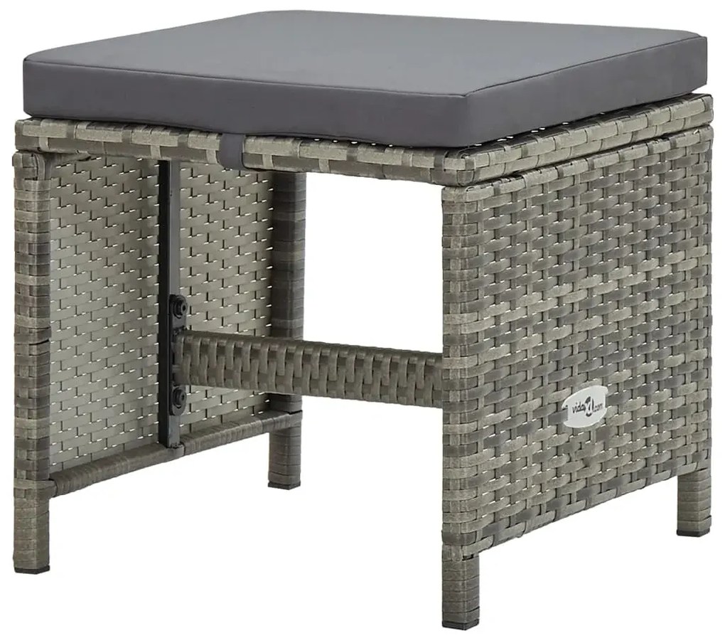 5-cz. szary zestaw rattanowy do ogrodu R5-B79