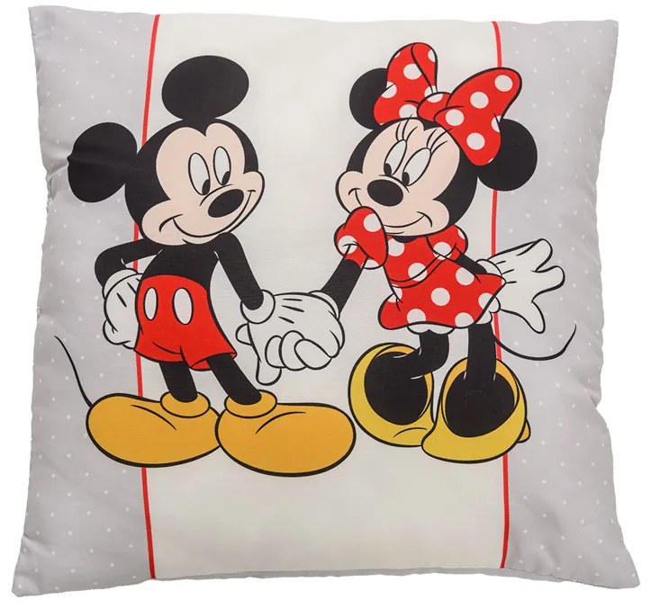 Poduszka dekoracyjna MICKEY MOUSE 40x40 cm - więcej kolorów Kolor: Jasnoszary