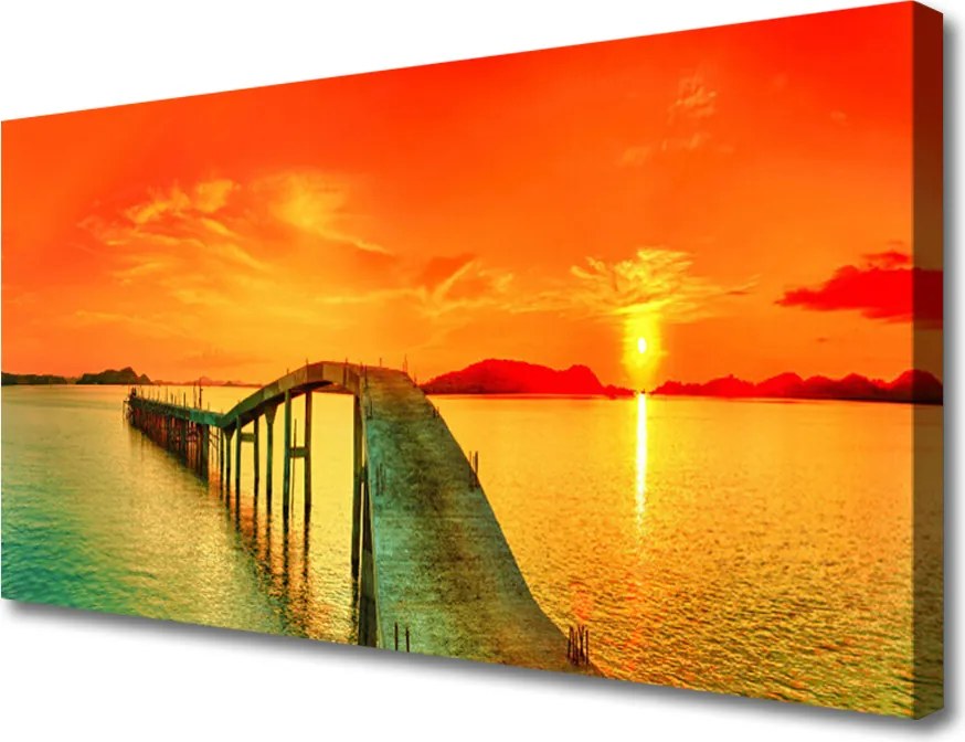 Obraz canvas Most Wiszący nad Zatoką