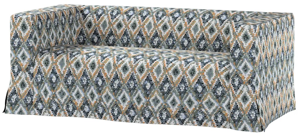 Pokrowiec na sofę Klippan 2-osobową długi z kontrafałdami