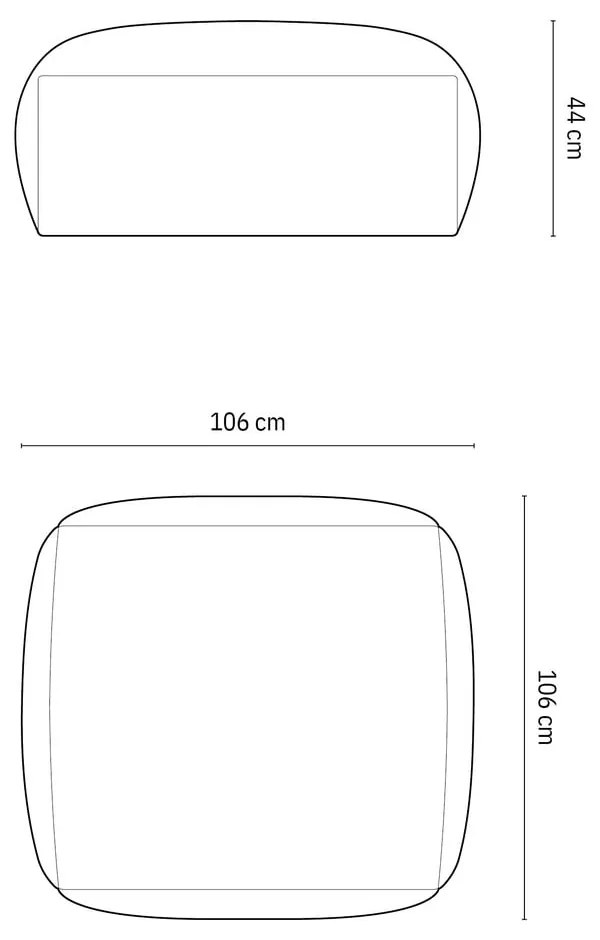 Ciemnoniebieski podnóżek modułowy Martina – Micadoni Home