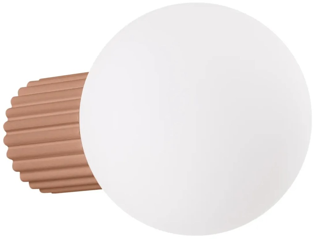 Kinkiet HALO mocca IP44 ryflowany SOLLUX  LIGHTING