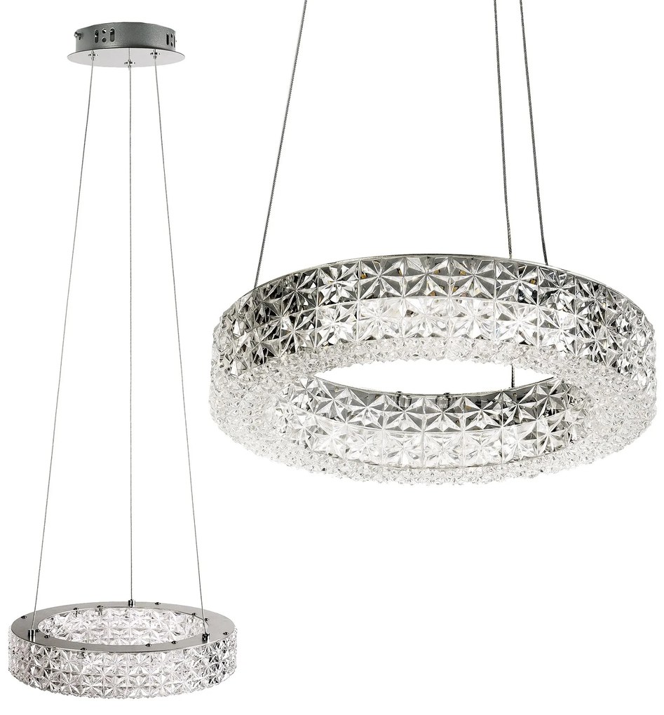 LAMPA WISZĄCA LED MS003-CP Chrom