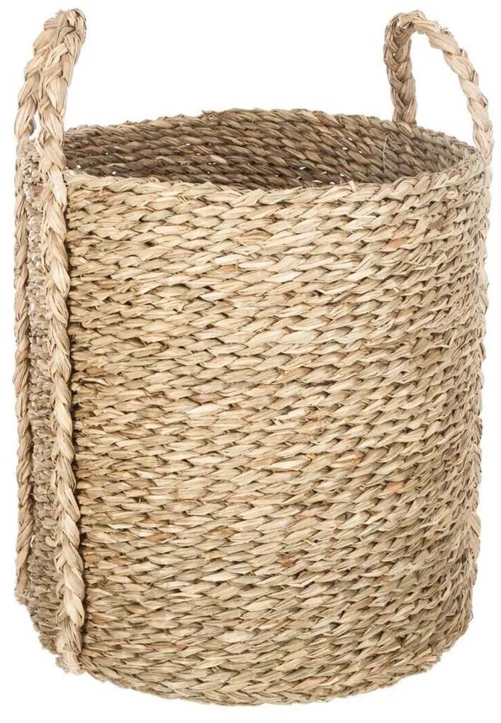 Zestaw 3 okrągłych koszy WICKER