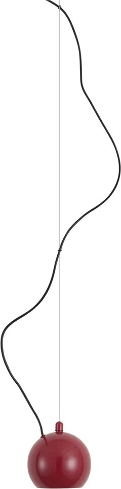 Designerska lampa wisząca czerwona do systemu szynowego 1-fazowego - Slimline Sara
