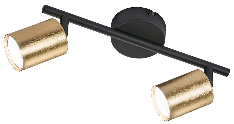 Lampa sufitowa w czarno-złotym kolorze z metalowym kloszem ø 8 cm Vano – Fischer &amp; Honsel