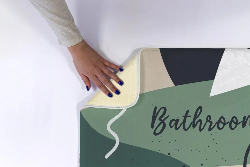 Dywanik antypoślizgowy do łazienki Dywanik antypoślizgowy do łazienki Geometryczny Wzór