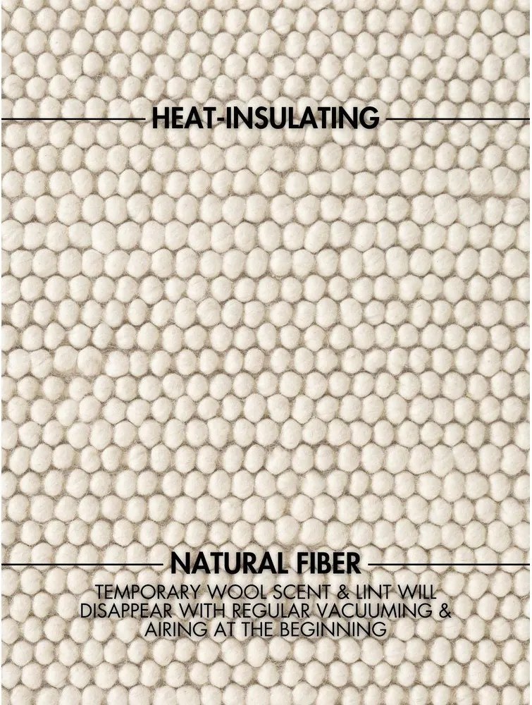 Kremowy wełniany dywan tkany ręcznie 120x170 cm Richmond Diana – Ted Baker