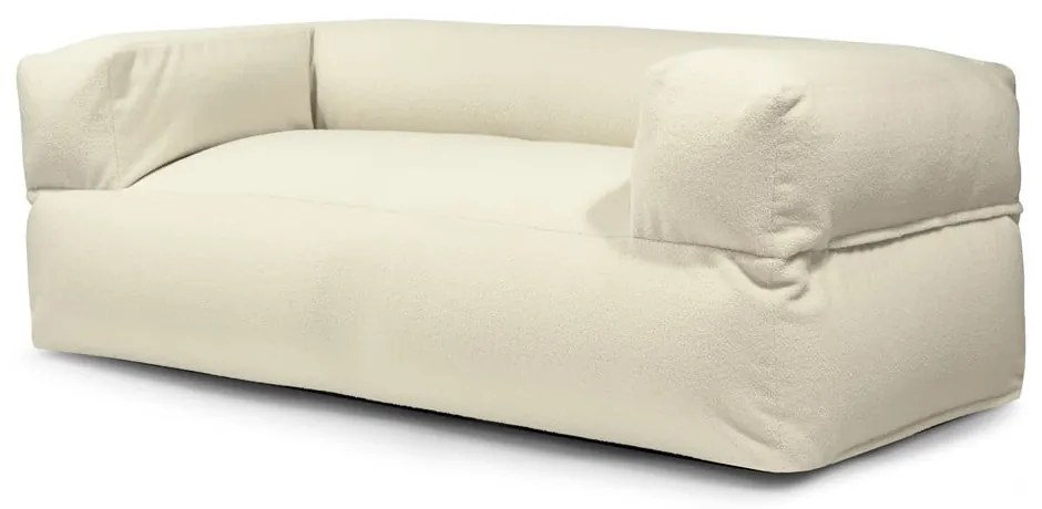 Kremowy worek do siedzenia z materiału bouclé Sofa MooG – SLOWDOWN
