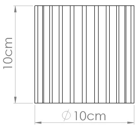 Plafon AURA 1 burgund GU10 ryflowany SOLLUX  LIGHTING
