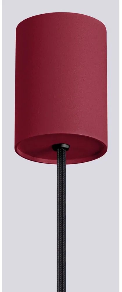 Bordowa lampa wisząca ze szklanym kloszem ø 12 cm Orbital – Nice Lamps