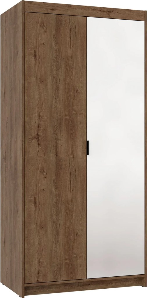 Szafa z lustrem do przedpokoju dąb lefkas E4-C89