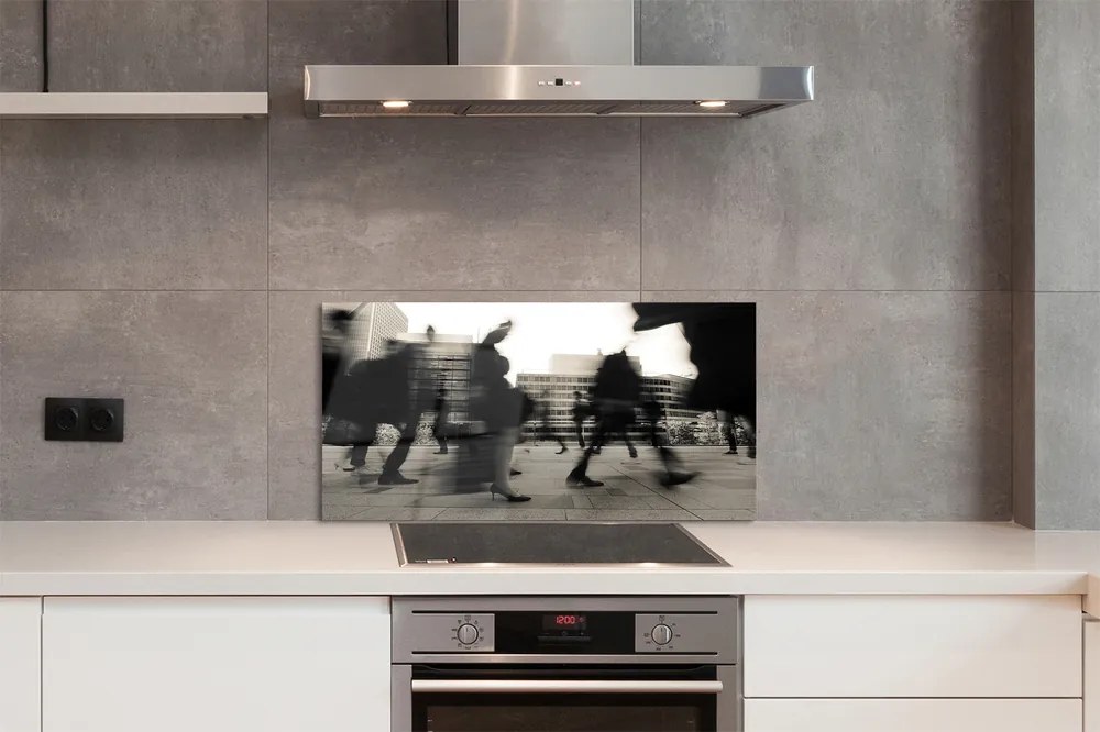 Panel nad Blat Kuchenny Tłum Ludzi w Metropolii