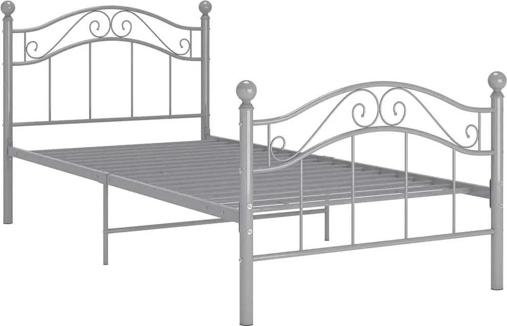 Szara metalowa szafka nocna 100x200 cm B9-H61