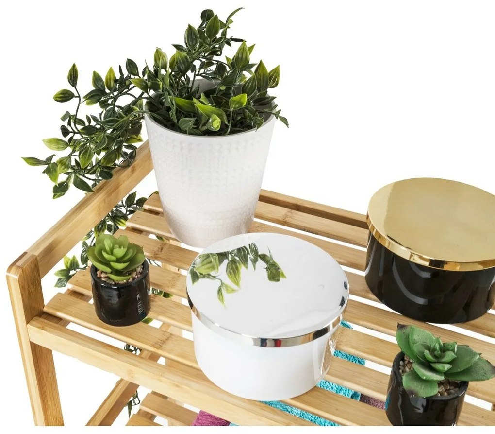 G21 Regał bambusowy, 3 półki, 3 piętra