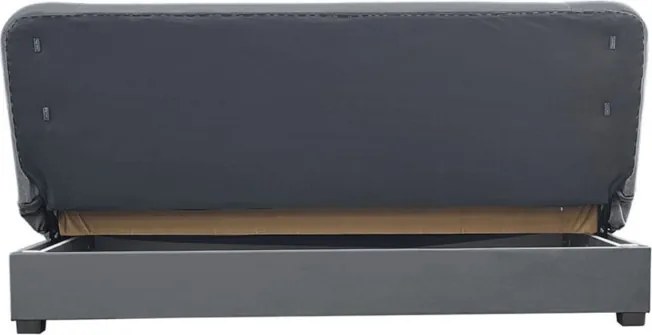 Sofa z Funkcją Spania PIANO Rozkładana Wersalka Dwuosobowa Szara Nowoczesna do Salonu